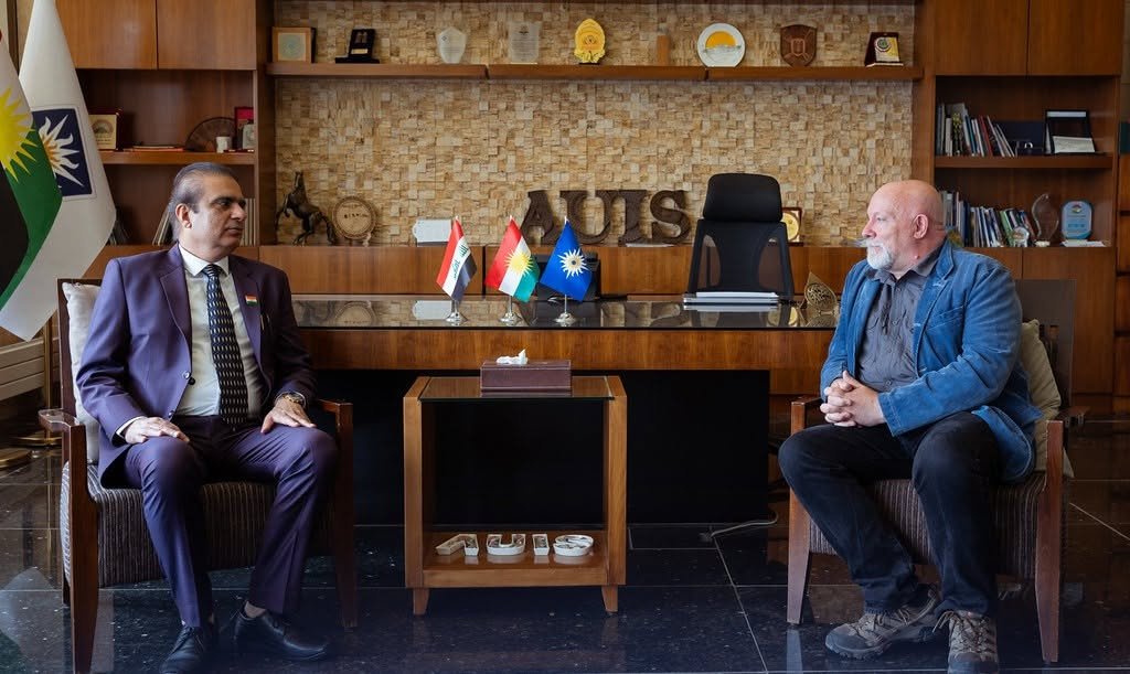 Consul General met Dr. Robert Perrins, Provost of American University of Iraq, Sulaimani on 20 May 2026.