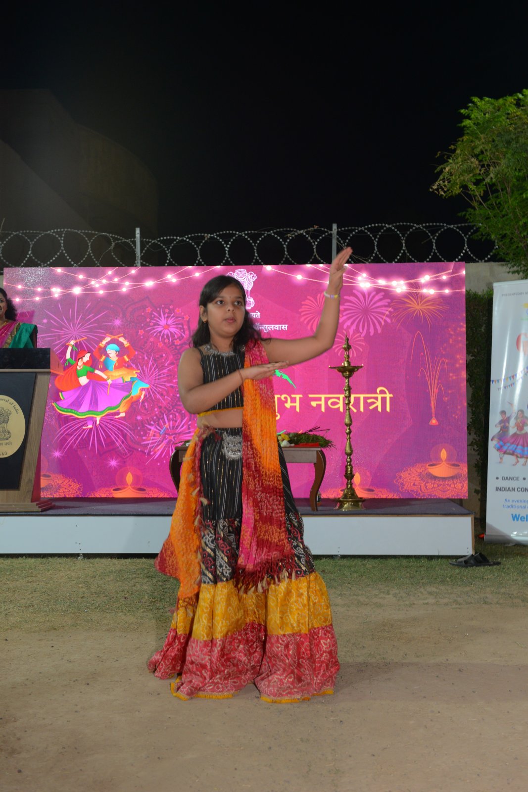 Celebration of Navratri with the members of  Indian Community on 26 September 2025