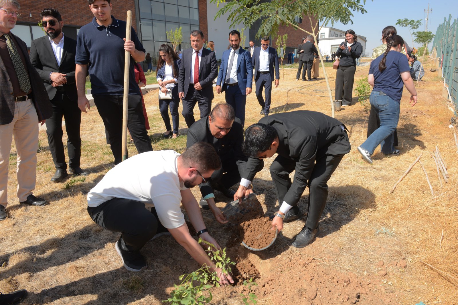 Celebration of Gandhi Jayanti at Sami Abdulrahman Park and a plantation drive organized at the University of Kurdistan Hewlêr Medical College on 02 October 2025.