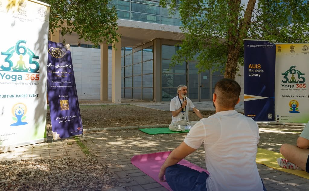 Consulate General of India organised a Curtain Raiser event for the International Day of Yoga 2026 at the American University of Iraq, Sulaymaniyah on 04 June 2026.