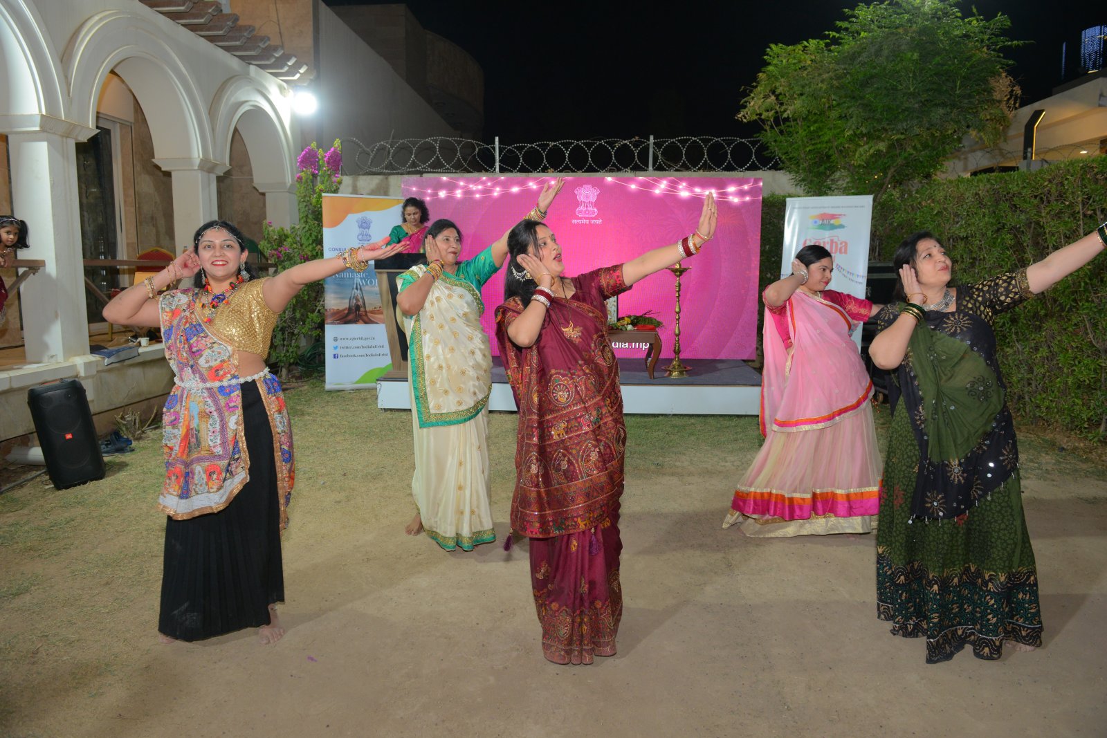 Celebration of Navratri with the members of  Indian Community on 26 September 2025
