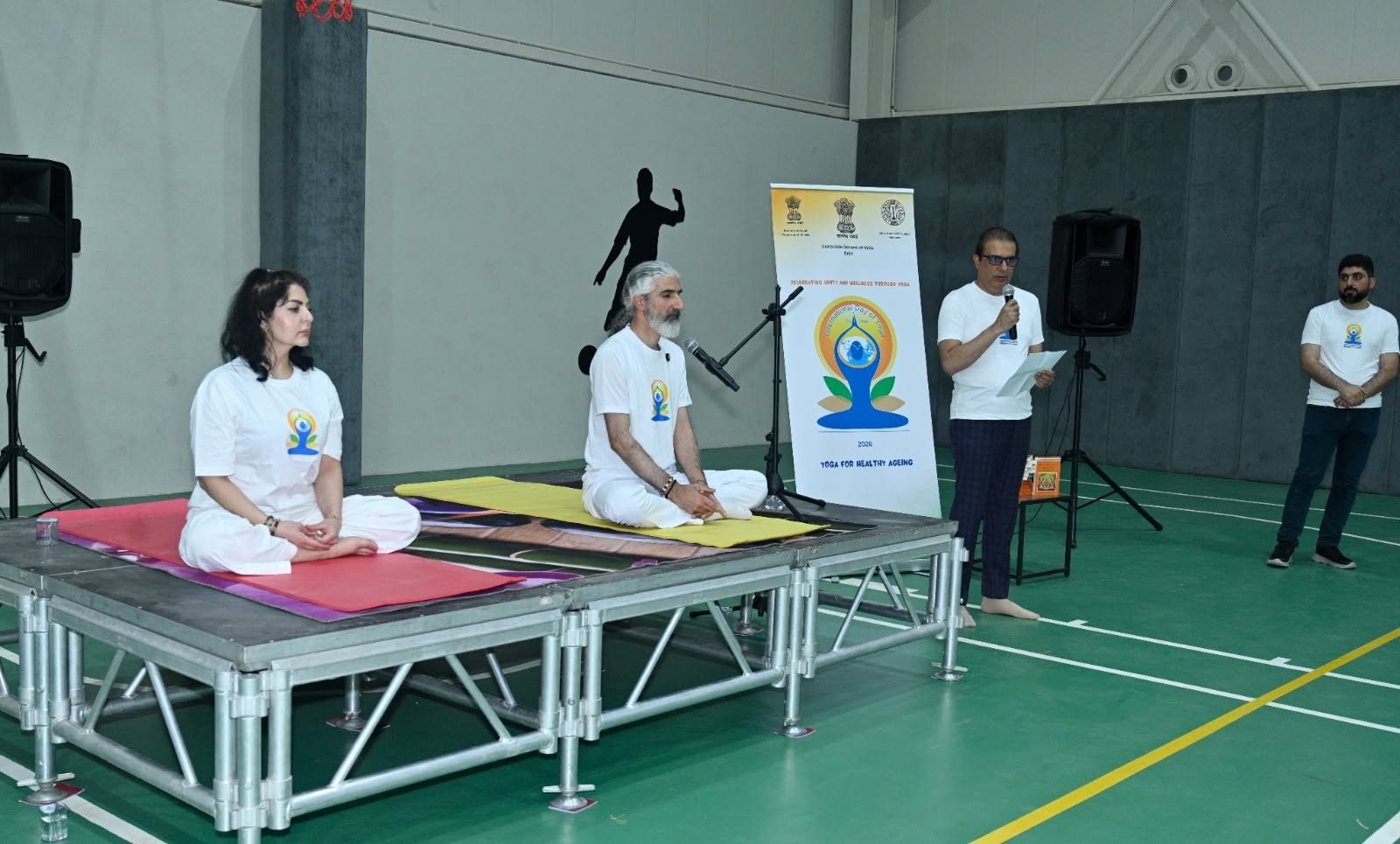 Celebration of International Day of Yoga 2026 in association with Satya Academy in Sulaymaniyah on 27 June 2026.