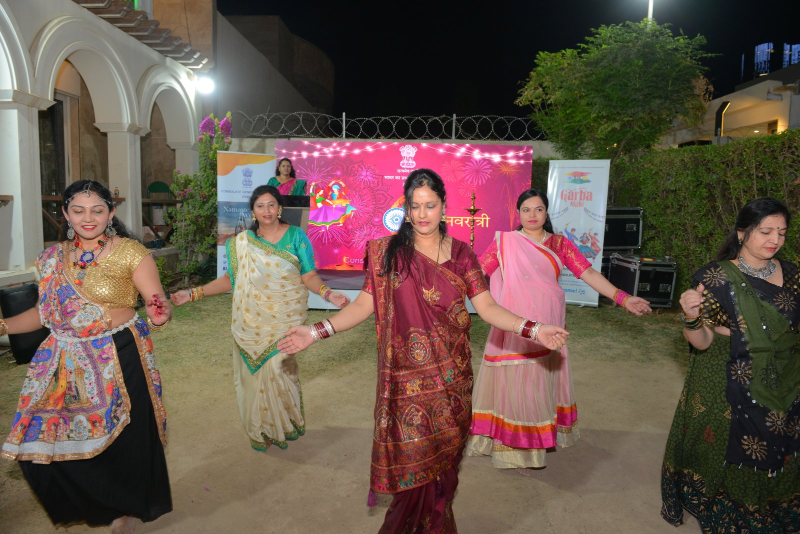 Celebration of Navratri with the members of  Indian Community on 26 September 2025