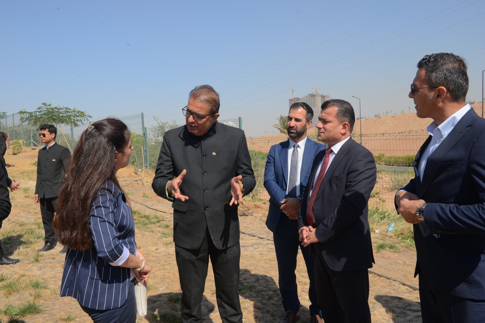 Celebration of Gandhi Jayanti at Sami Abdulrahman Park and a plantation drive organized at the University of Kurdistan Hewlêr Medical College on 02 October 2025.