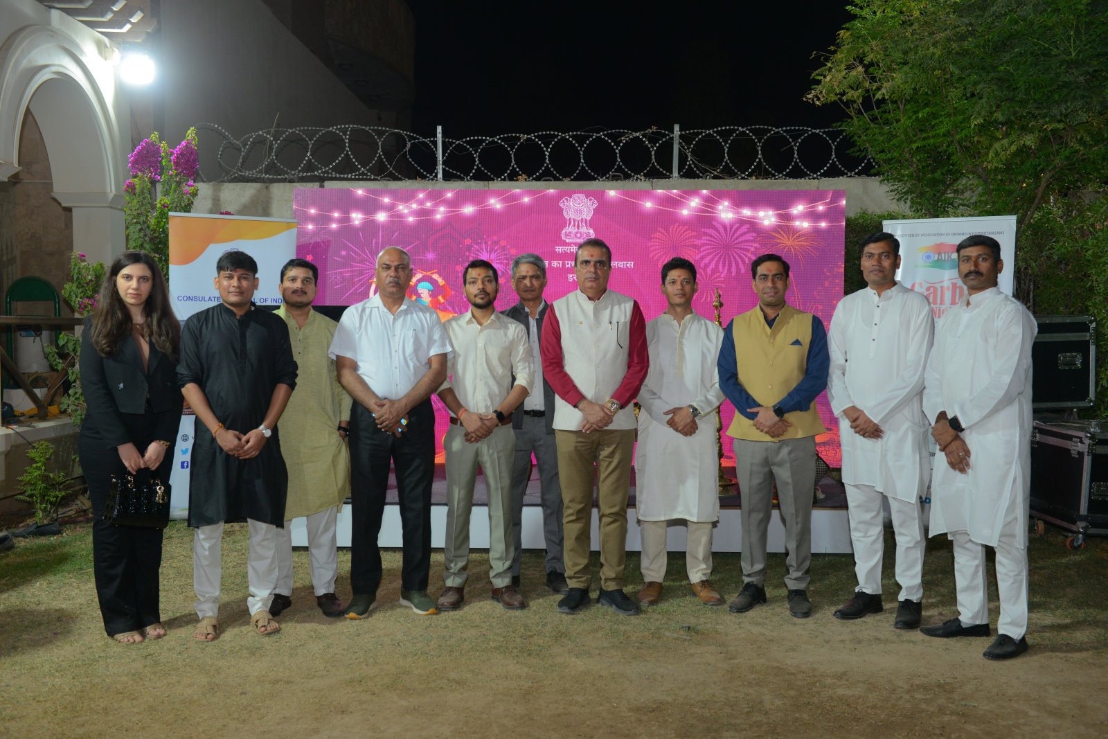 Celebration of Navratri with the members of  Indian Community on 26 September 2025