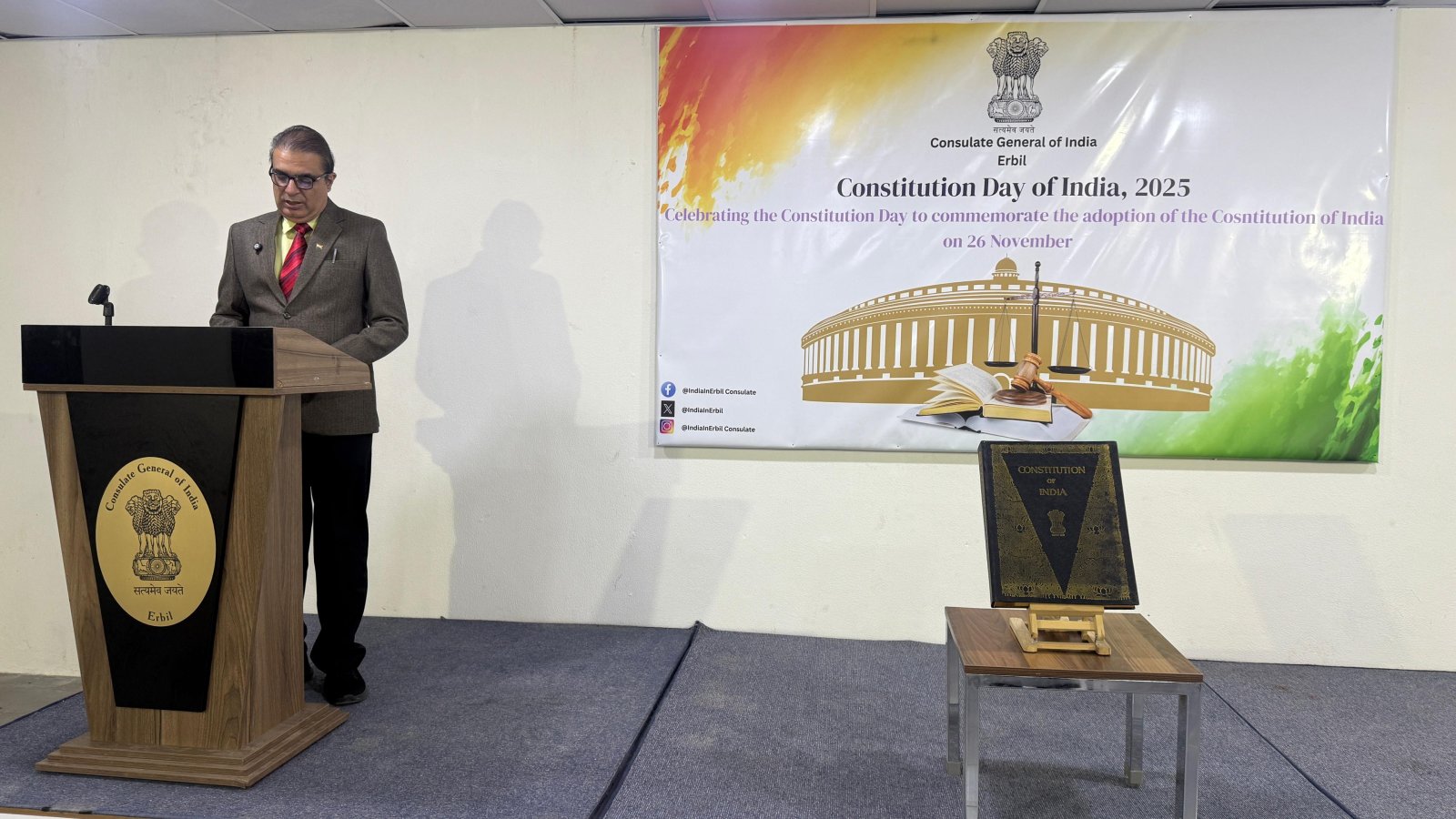 Celebration of Constitution Day at the Consulate on 26 November 2025.