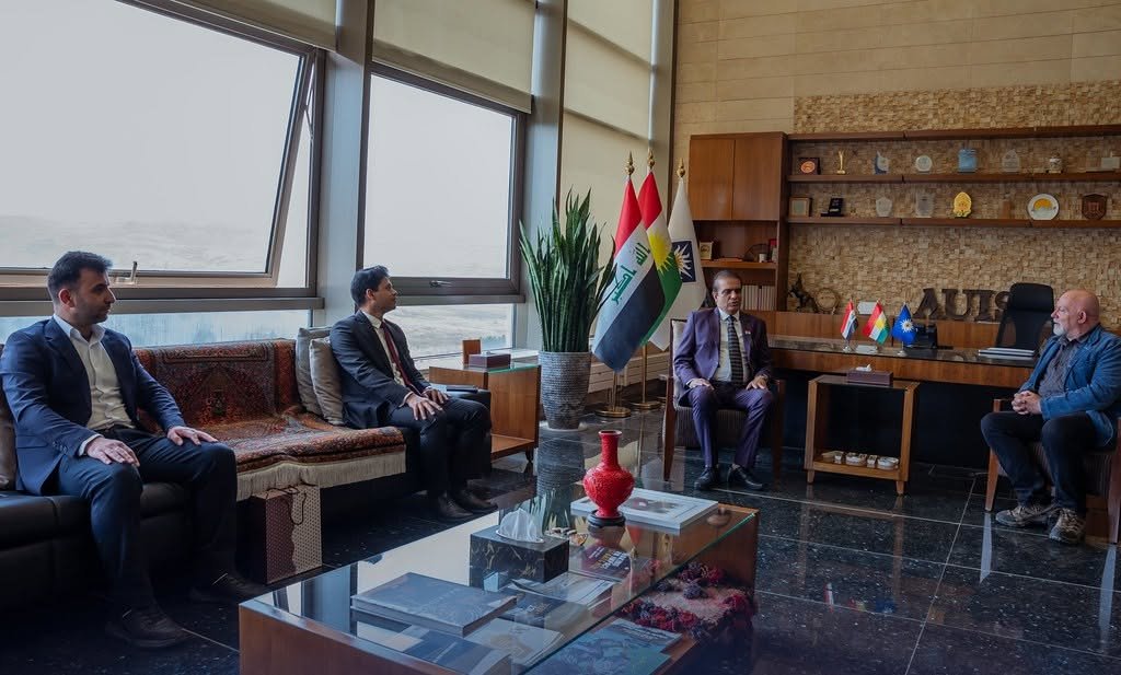 Consul General met Dr. Robert Perrins, Provost of American University of Iraq, Sulaimani on 20 May 2026.