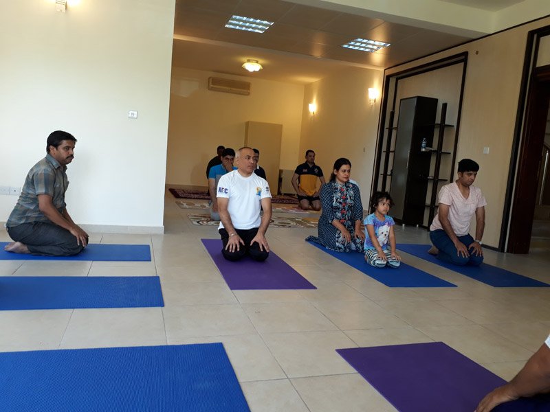 International Day of Yoga 2017 celebration at the Consulate General of India, Erbil