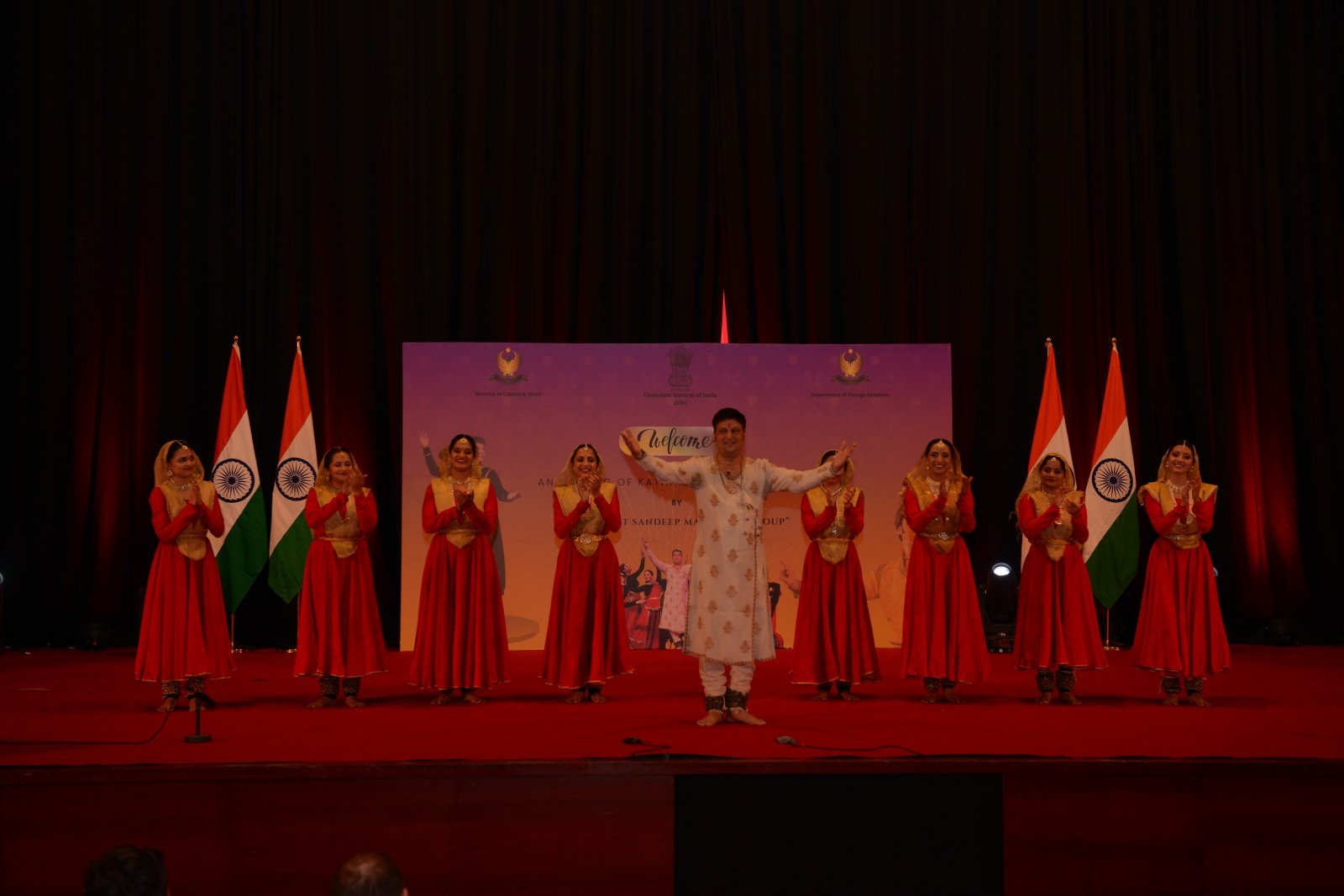 Consulate General of India in Erbil organized a vibrant Indian cultural evening on 16 February 2026 with a ICCR Kathak dance troupe led by Pandit Sandeep Mahavir.