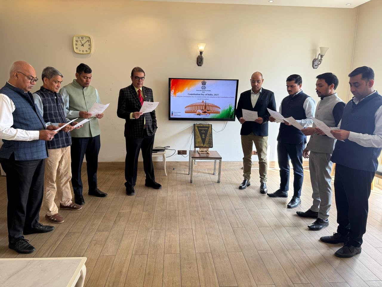 Celebration of Constitution Day at the Consulate on 26 November 2025.