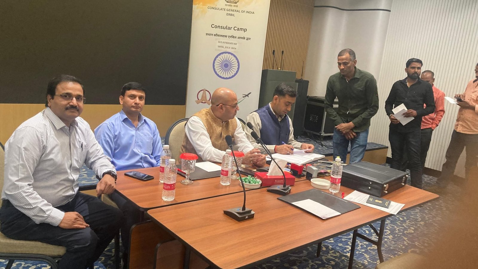 Consulate General of India in Erbil organized a Consular Camp in Sulaymaniyah on 10 July 2026.