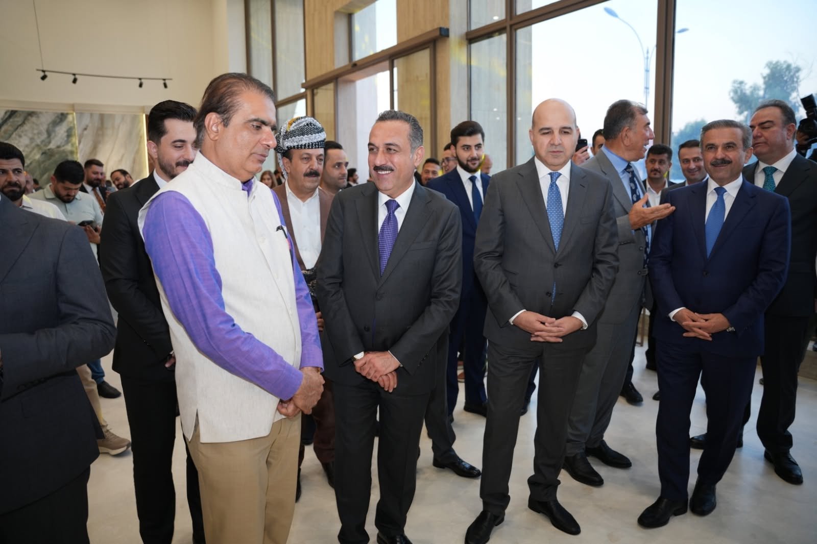 Consul General attended the opening ceremony of the main branch of Indian tiles and sanitaryware company VARMORA in Erbil on 13 July 2026.