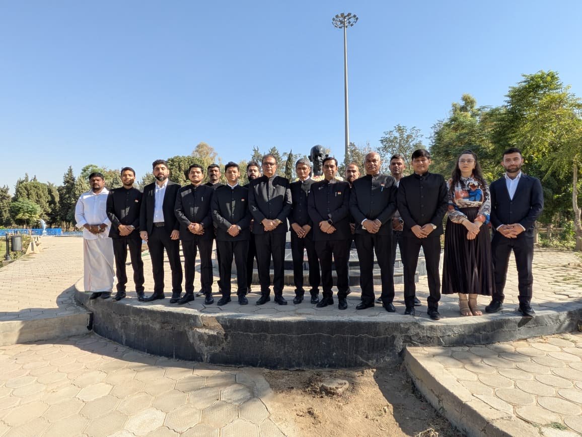 Celebration of Gandhi Jayanti at Sami Abdulrahman Park and a plantation drive organized at the University of Kurdistan Hewlêr Medical College on 02 October 2025.