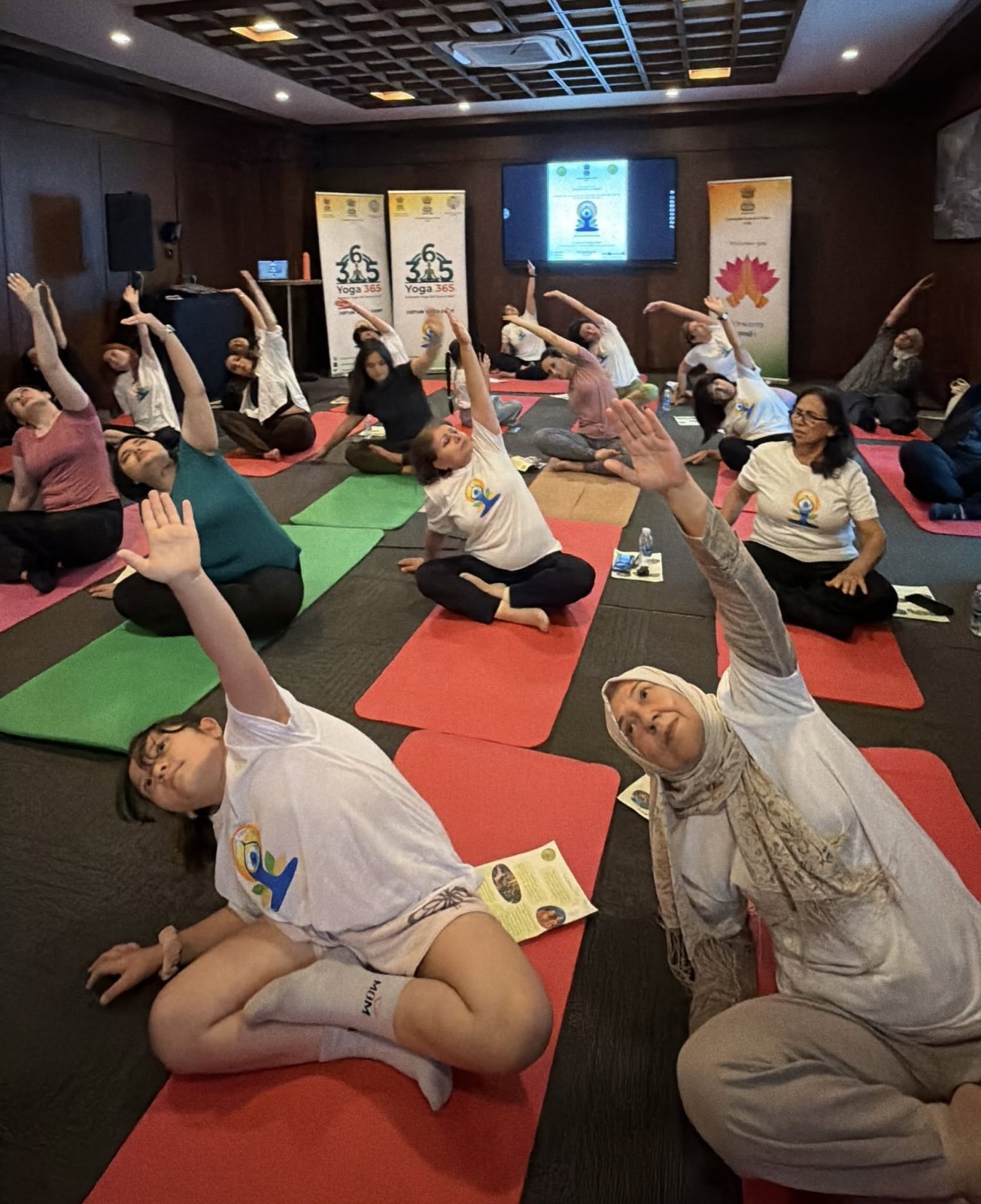 Consulate General of India in Erbil in association with Rehanakan group hosted a special 'Curtain Raiser Yoga & Relaxation session for Women' on 13 June 2026.