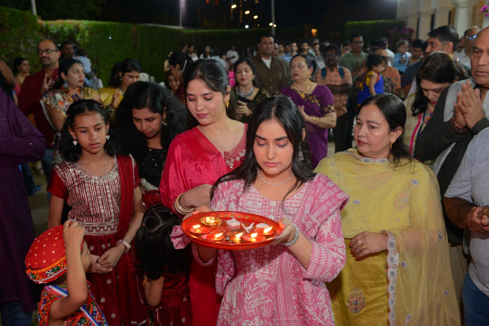 Celebration of Navratri with the members of  Indian Community on 26 September 2025