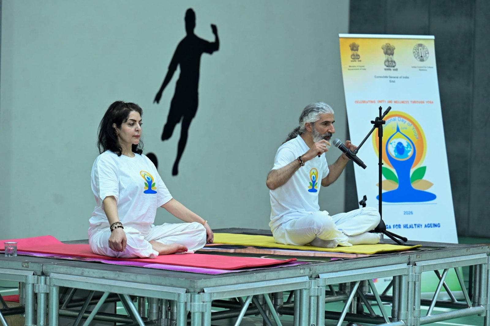 Celebration of International Day of Yoga 2026 in association with Satya Academy in Sulaymaniyah on 27 June 2026.