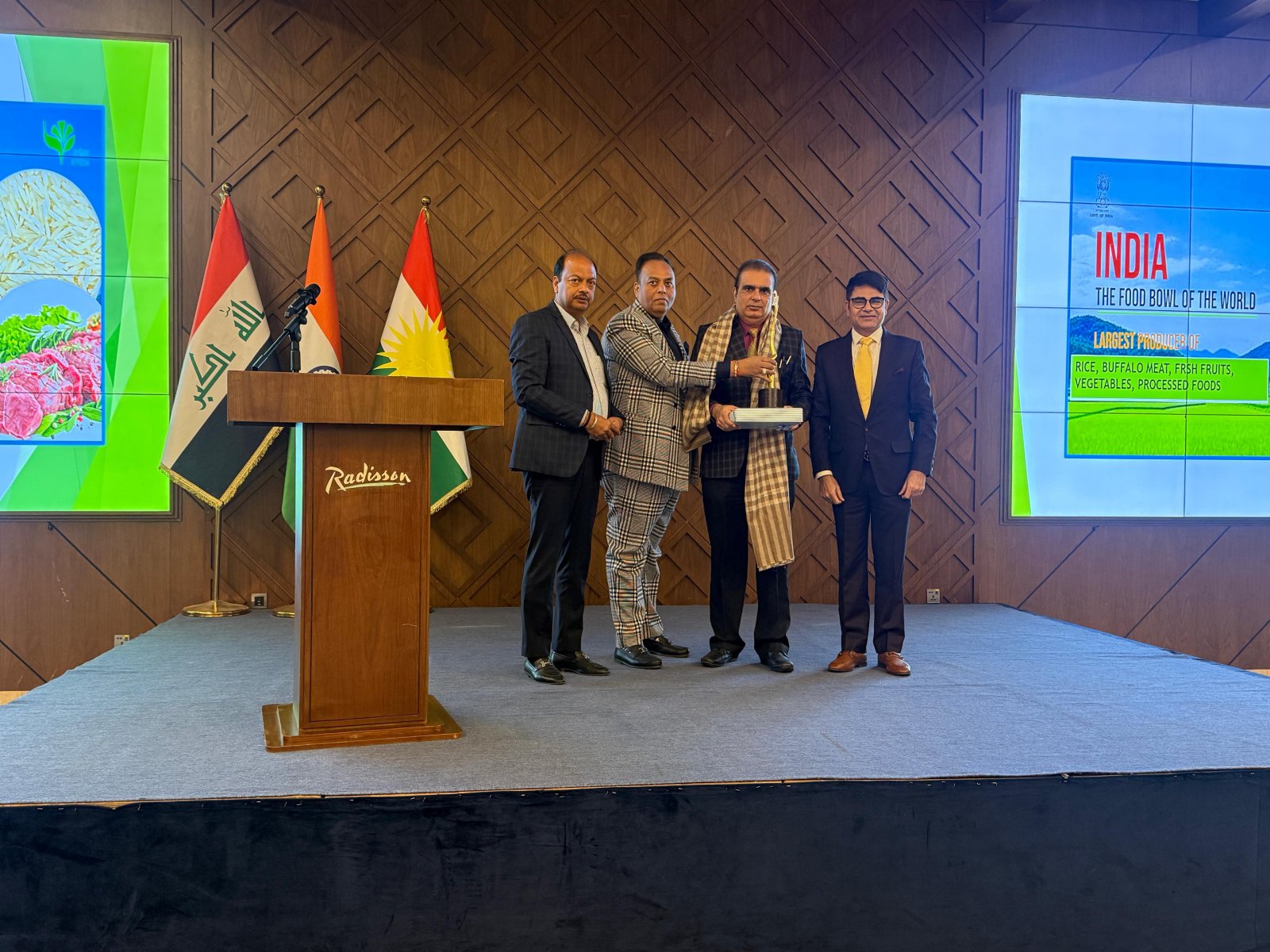 The Consulate General of India hosted a roundtable B2B meeting on rice trade on the sidelines of Agro Pack, bringing together key stakeholders from India and the Kurdistan Region of Iraq on 25 November 2025.