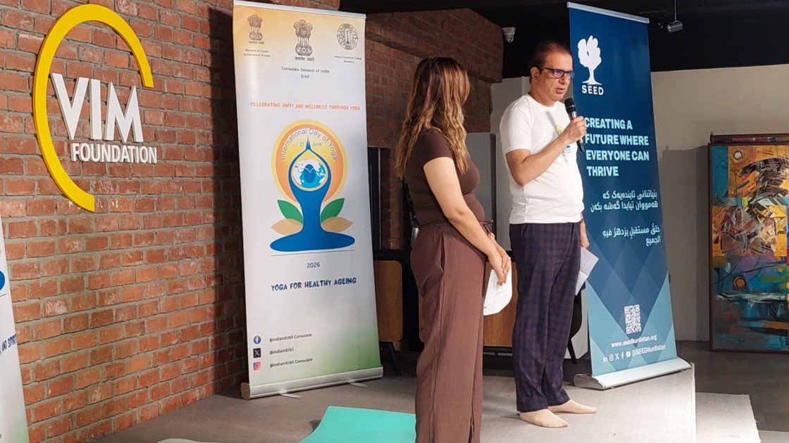 Yoga session for NGOs working on Women and Child Welfare in Sulaymaniyah on 28 June 2026
