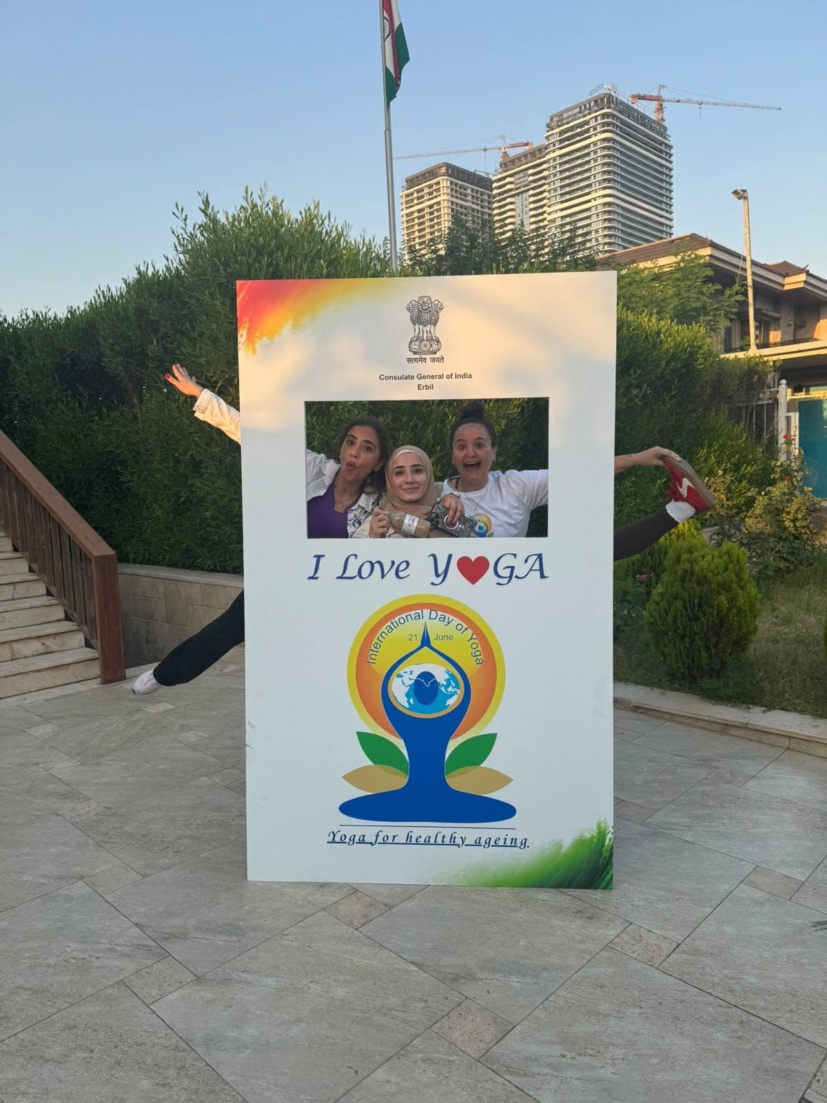 Consulate General of India in Erbil organized a dedicated yoga session for women on 25 June 2026.