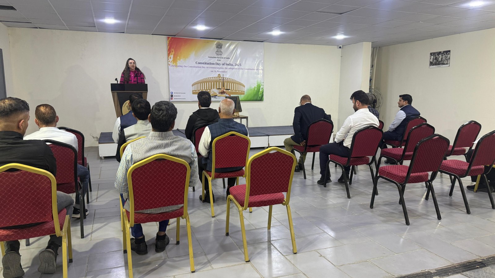 Celebration of Constitution Day at the Consulate on 26 November 2025.