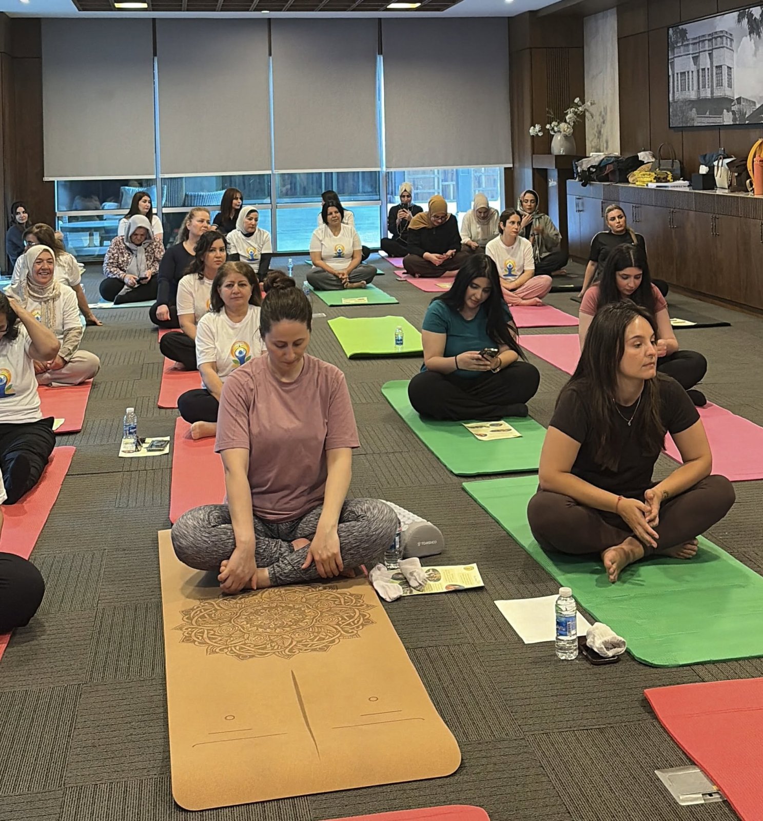 Consulate General of India in Erbil in association with Rehanakan group hosted a special 'Curtain Raiser Yoga & Relaxation session for Women' on 13 June 2026.