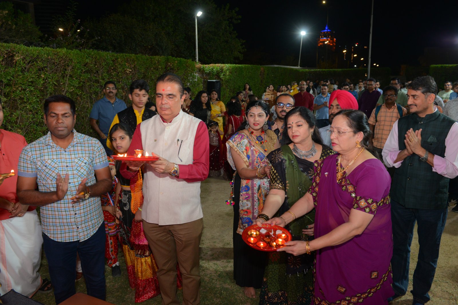Celebration of Navratri with the members of  Indian Community on 26 September 2025