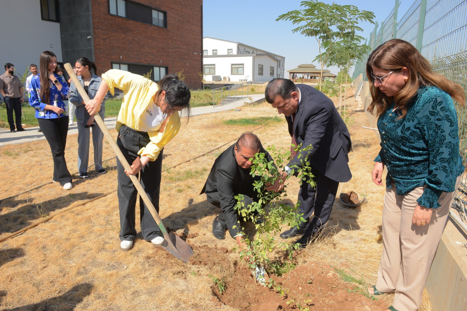 Celebration of Gandhi Jayanti at Sami Abdulrahman Park and a plantation drive organized at the University of Kurdistan Hewlêr Medical College on 02 October 2025.