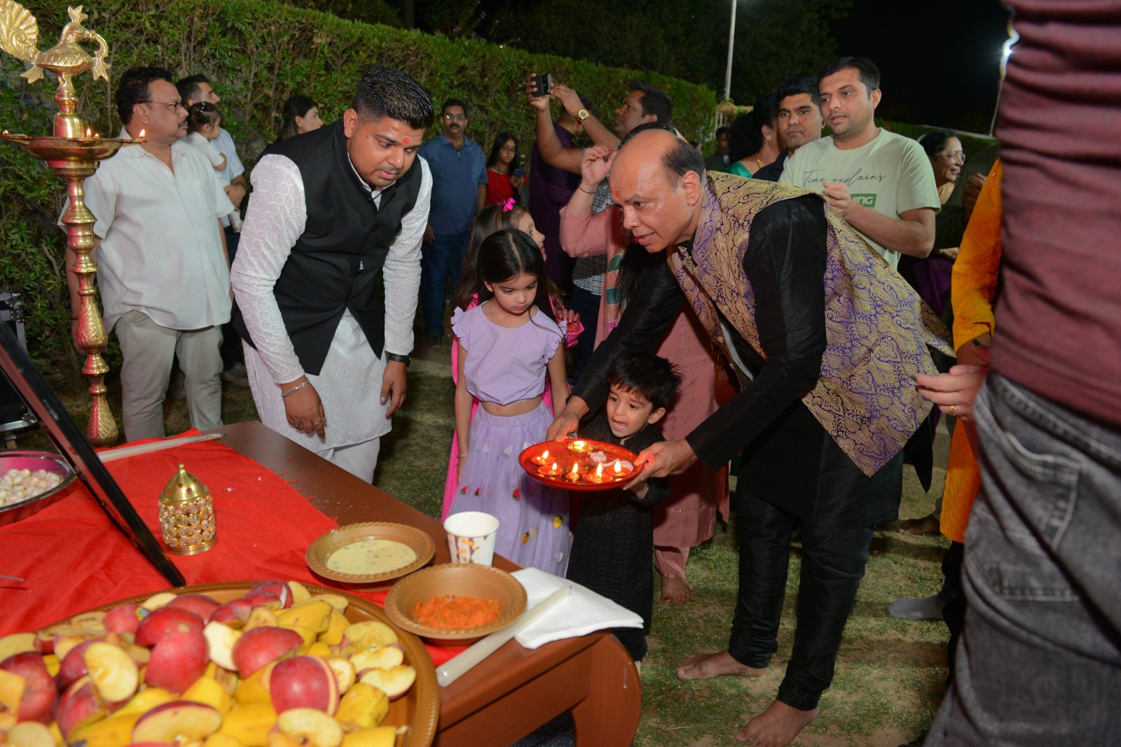 Celebration of Navratri with the members of  Indian Community on 26 September 2025