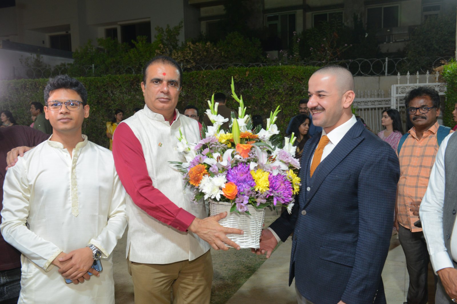 Celebration of Navratri with the members of  Indian Community on 26 September 2025