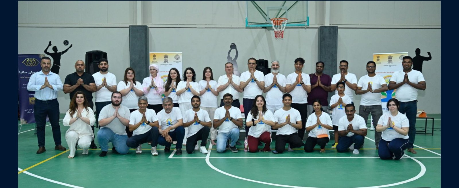 Celebration of International Day of Yoga 2026 in association with Satya Academy in Sulaymaniyah on 27 June 2026.