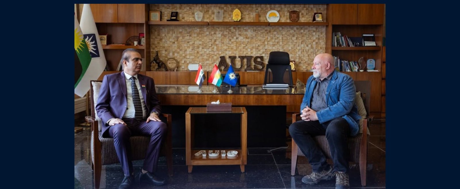 Consul General met Dr. Robert Perrins, Provost of American University of Iraq, Sulaimani on 20 May 2026.