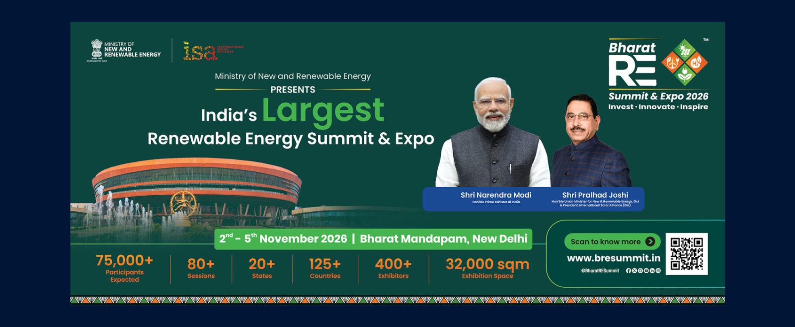 Bharat Renewable Energy Summit and Expo (BRESE) - 2026.
