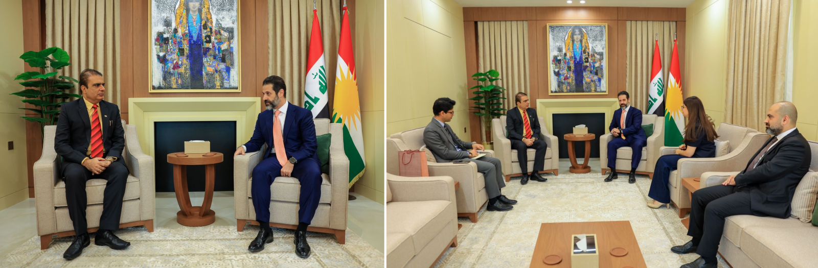 Consul General met Qubad Talabani, Deputy Prime Minister of the Kurdistan Regional Government on August 13, 2025
